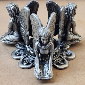 Silver Fairy Mini Figurine New